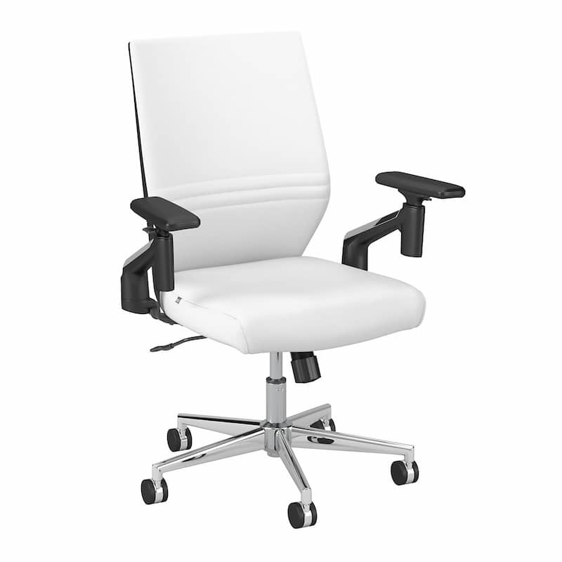 Laguna Mid Back Leather Office Chair by Bush Business Furniture