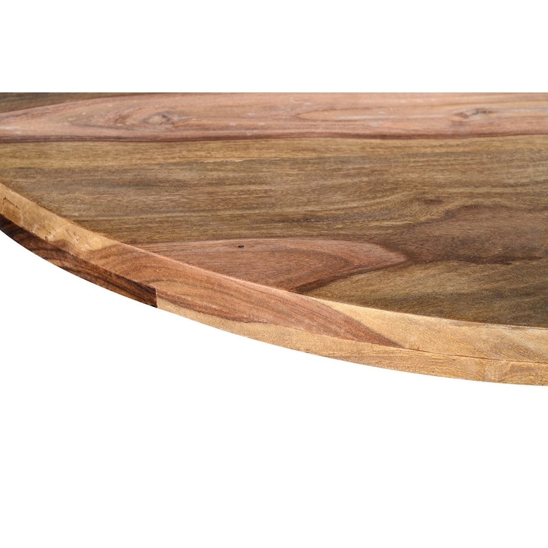 Sheesham Wood Round Coffee Table - 35" - 35" X 35"