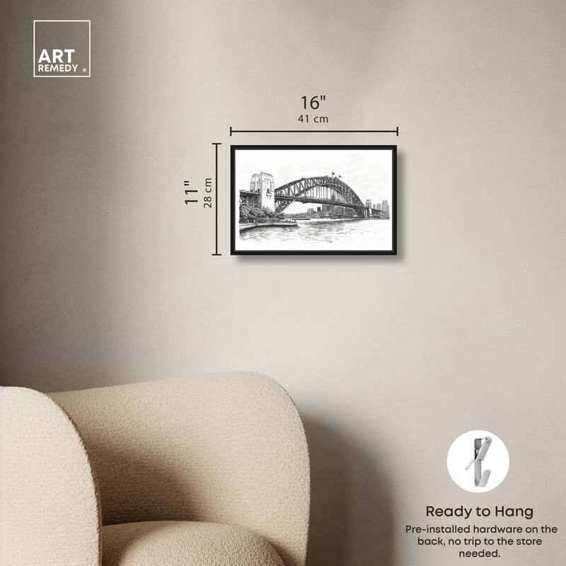 Lines of the Bridge Canvas by Art Remedy
