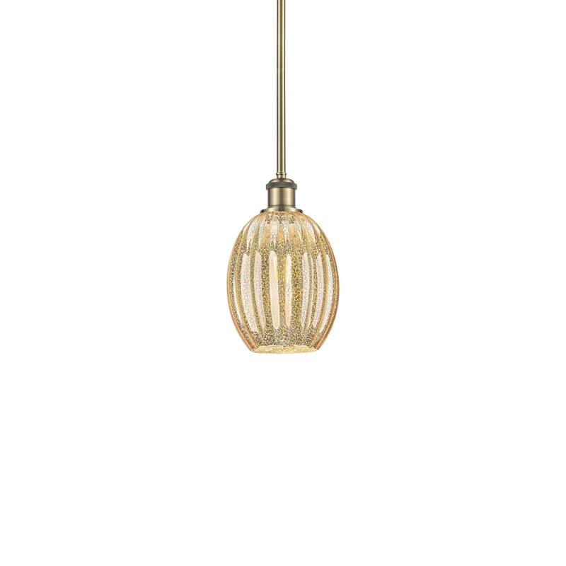 Innovations Lighting 516-1S-11-7 Preston Pendant Preston 7" Wide Mini - Antique Brass / Mercury