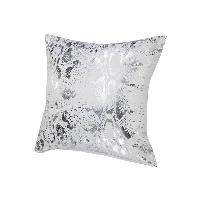 Sevita Metallic Snakeskin Throw Pillow, Single or Set of 2