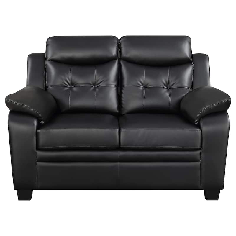 Finley Upholstered Padded Arm Tufted Sofa Set