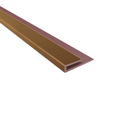 FASÄDE 47 in. Decorative Vinyl Large Profile J Trim Oil Rubbed Bronze (5 Pack) - 5 Pack