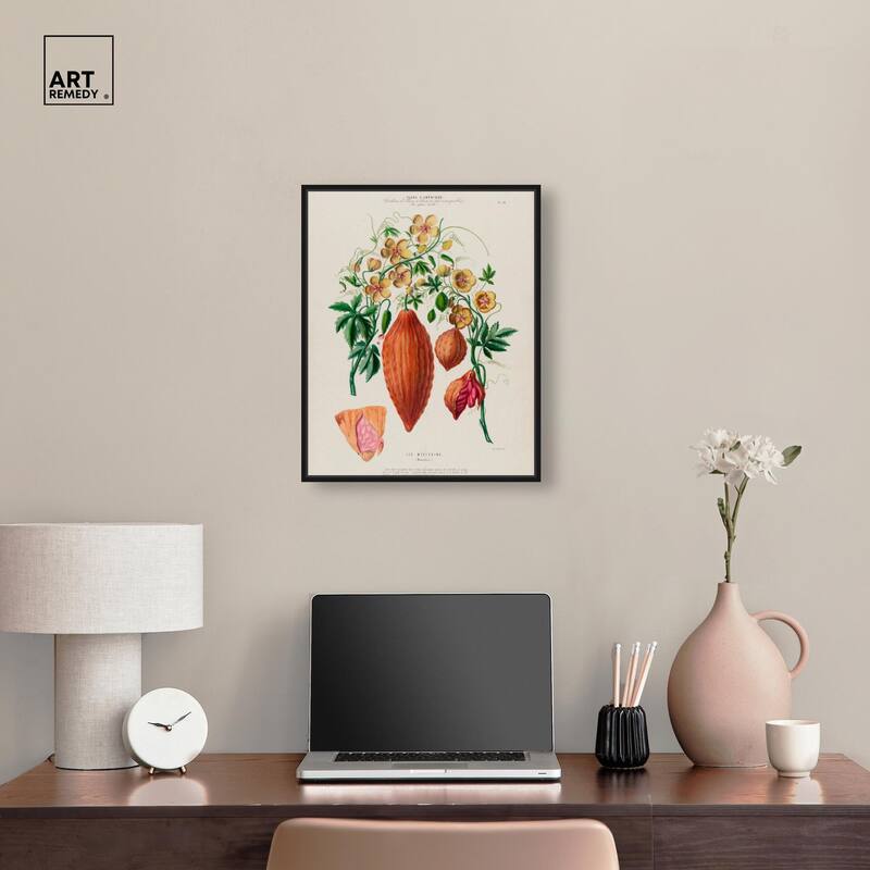 Momordica Exotic Floral Flore Canvas by Art Remedy