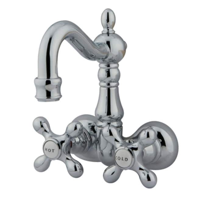 Kingston Brass Vintage Wall Mounted Clawfoot Tub Filler with Metal - Polished Chrome