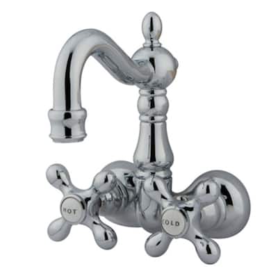 Kingston Brass Vintage Wall Mounted Clawfoot Tub Filler with Metal