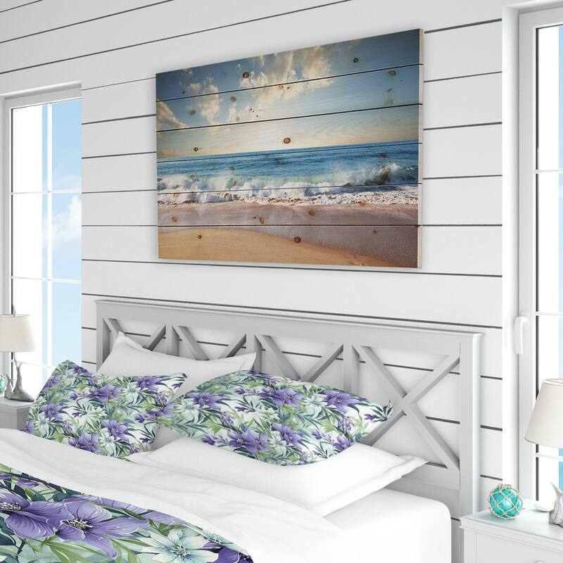 Designart "Green Purple Bamboo Serenade Tropical Pattern II" Floral Bedding Set With Shams