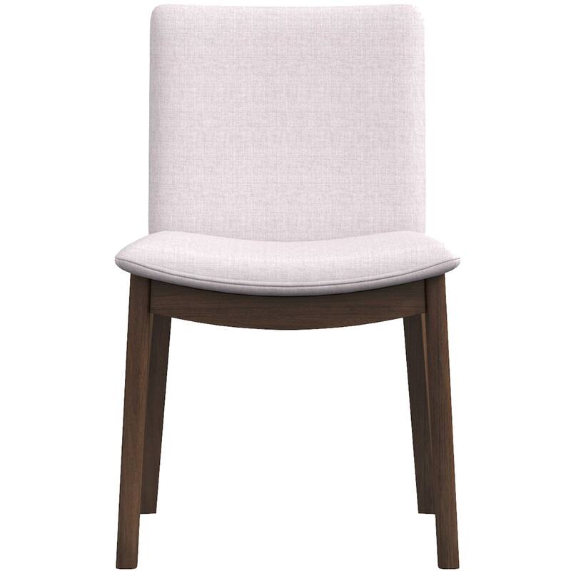 GDFStudio - Laura Mid-Century Modern Solid Wood Dining Chair Set with Upholstered Fabric, Set of 2 - 20"