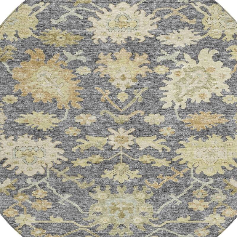 HomeRoots Floral Traditional Rectangle Outdoor Rug