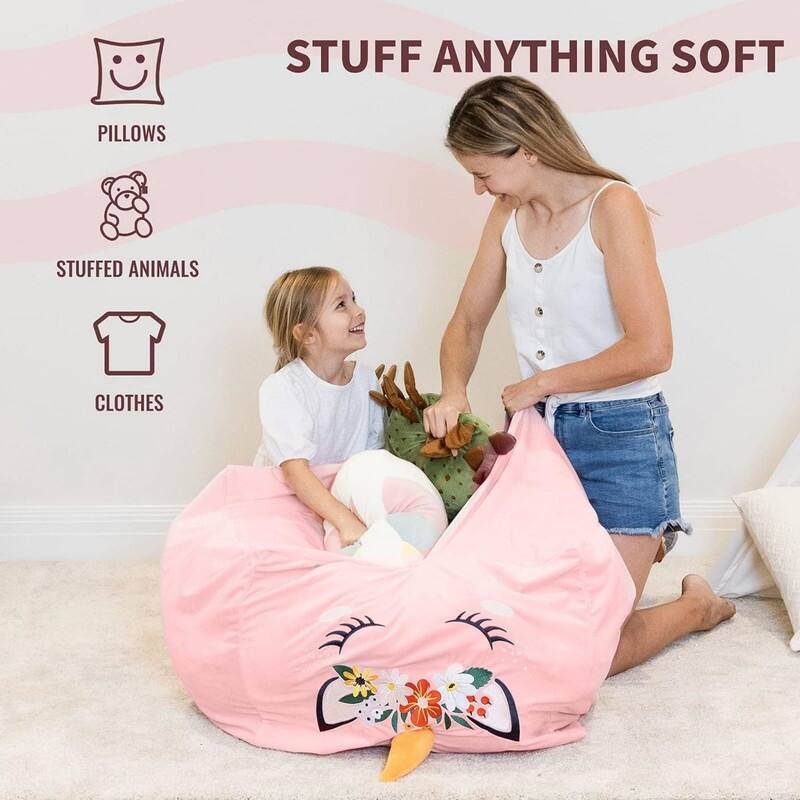 X-Large Stuffable Zipper Bean Bag Chair