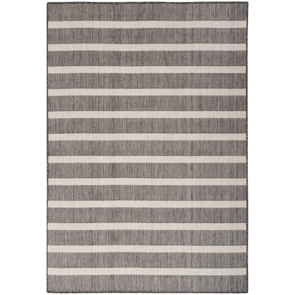 Nourison Selerno Indoor/Outdoor Striped Area Rug.