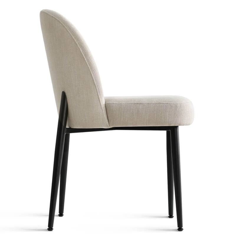 Linen Upholstered Dining Chair(Set of 2)