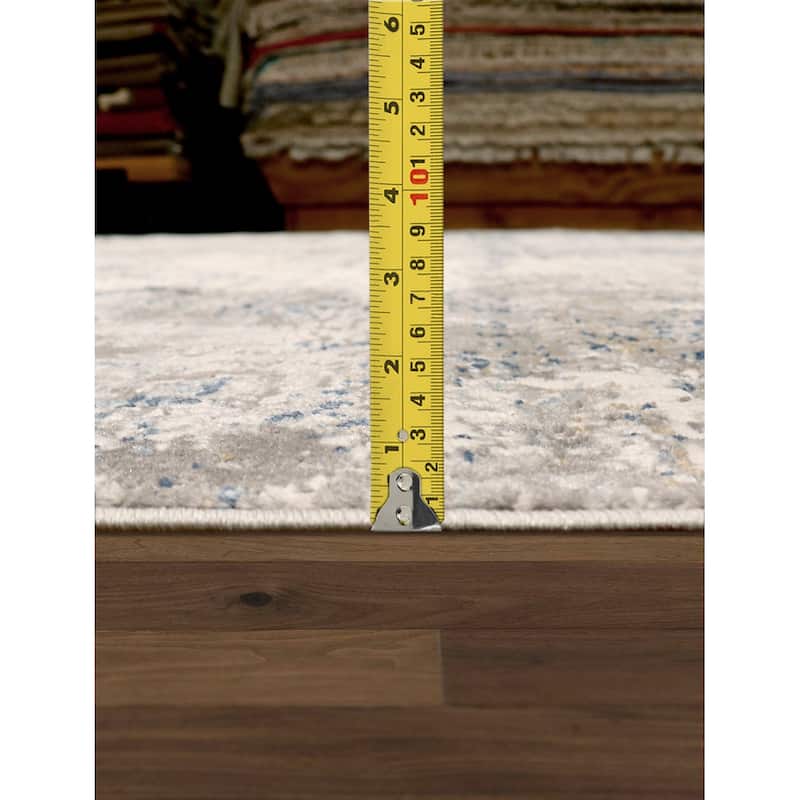 Pasargad Home Turkish Stella Design Beige/L.Grey Area Rug