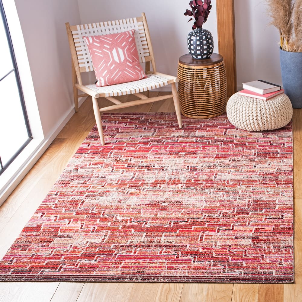 SAFAVIEH Montage Trine Indoor/ Outdoor Waterproof Patio Backyard Rug