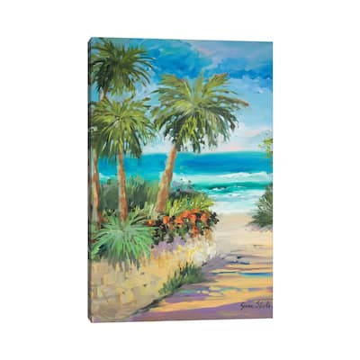 iCanvas "Palm Path" by Jane Slivka Canvas Print