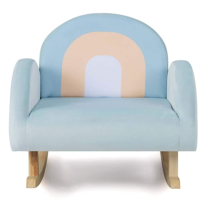 Costway Toddler Rocking Chair Children's Upholstered Velvet Rocker - See Details