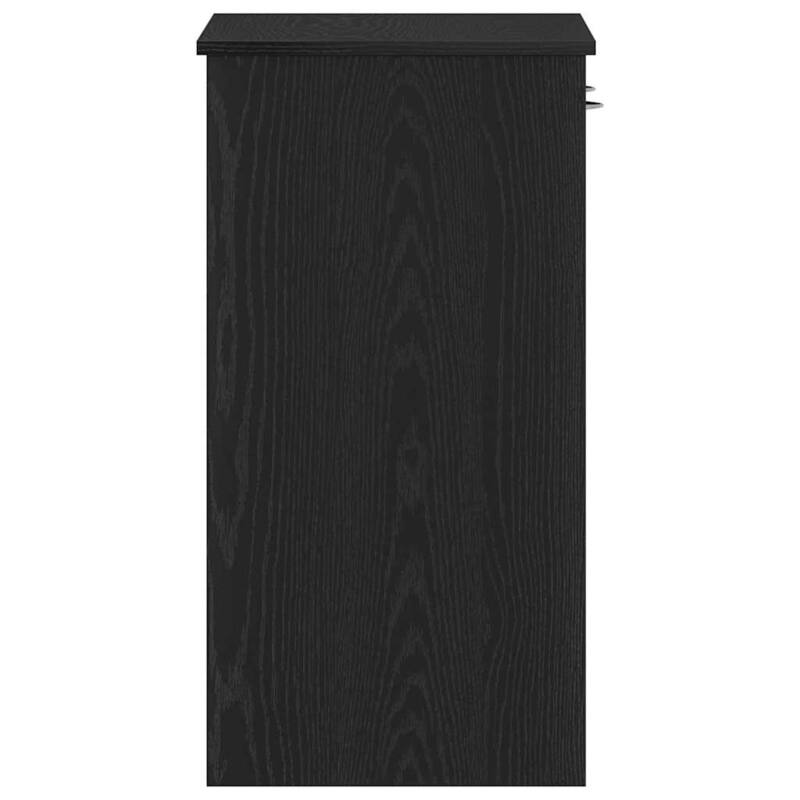 vidaXL Desk Black Oak 31.50 x 15.75 x 29.53 in Engineered Wood