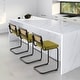 preview thumbnail 13 of 15, Velvet Upholstered Rattan Counter/Bar Stools, Set of 2/3