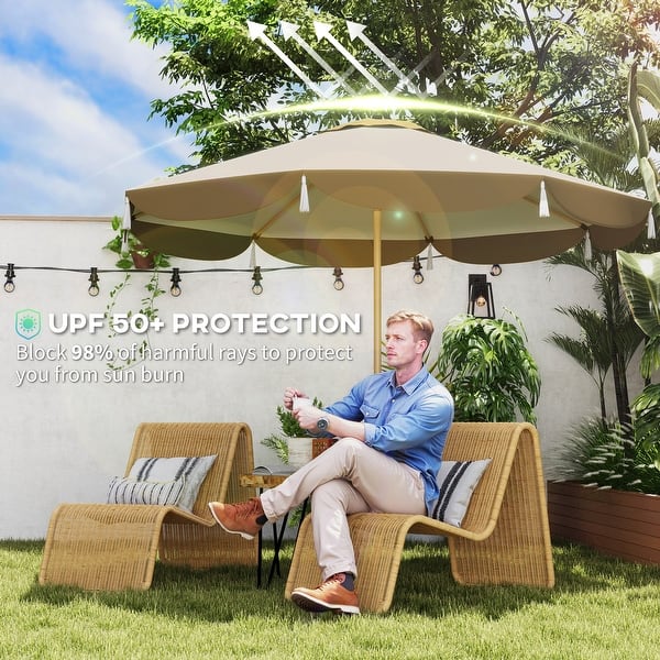 electric patio parasol umbrella heater Electric Umbrella Heater Outdoor Heaters for Patio Electric Only Waterproof Infrared for Patio, Commercial and Residential