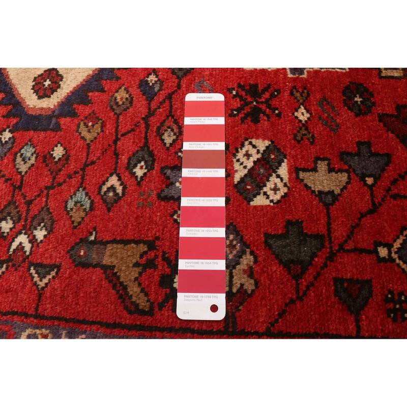 ECARPETGALLERY Hand-knotted Andelz Red Wool Rug - 3'4 x 5'3