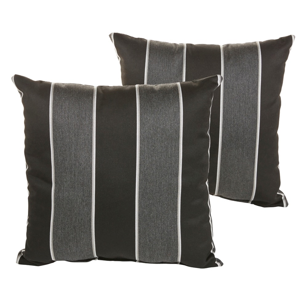 Sorra Home Sunbrella Outdoor Knife Edge Pillow Set of 2