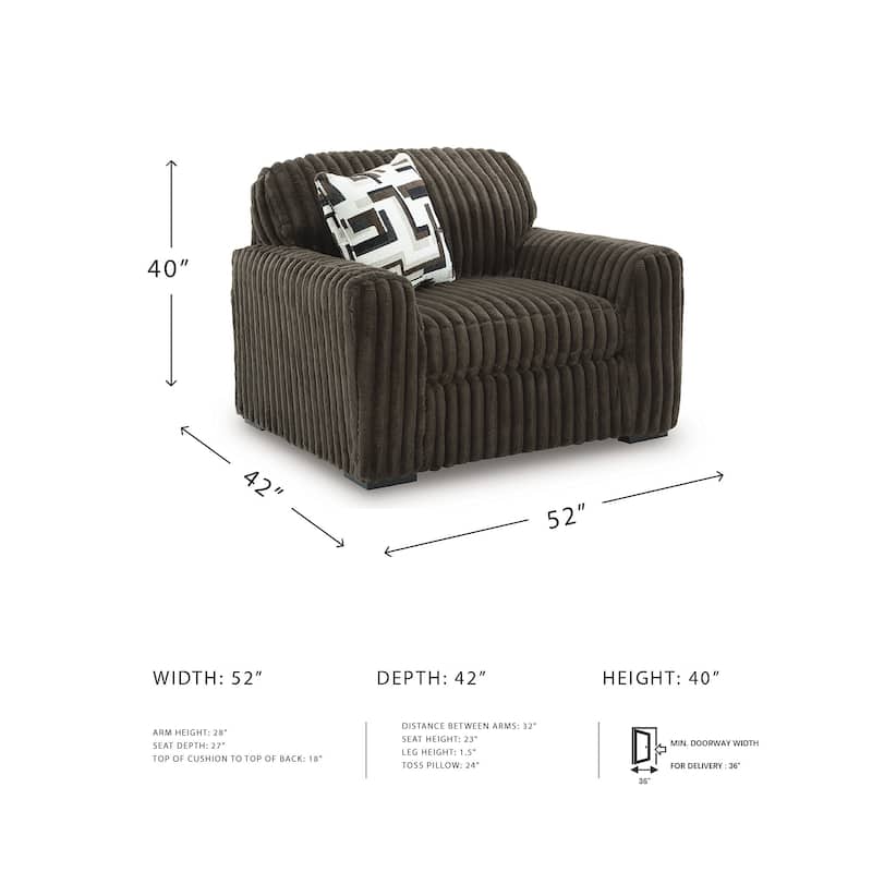 Signature Design by Ashley Midnight-Madness Oversized Chair