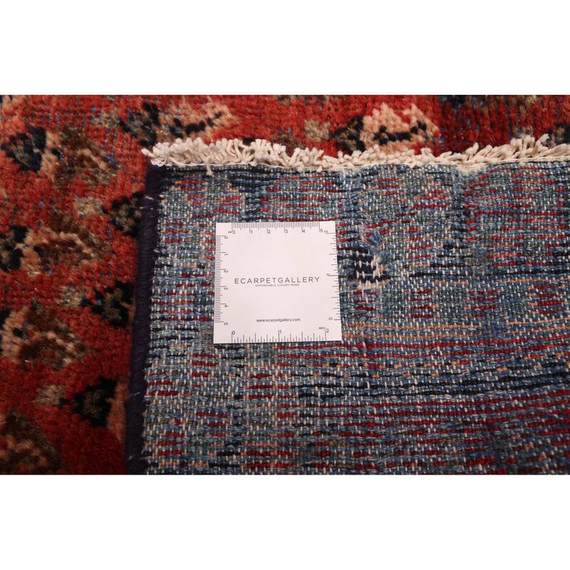 ECARPETGALLERY Hand-knotted Andelz Red Wool Rug - 3'9 x 9'9