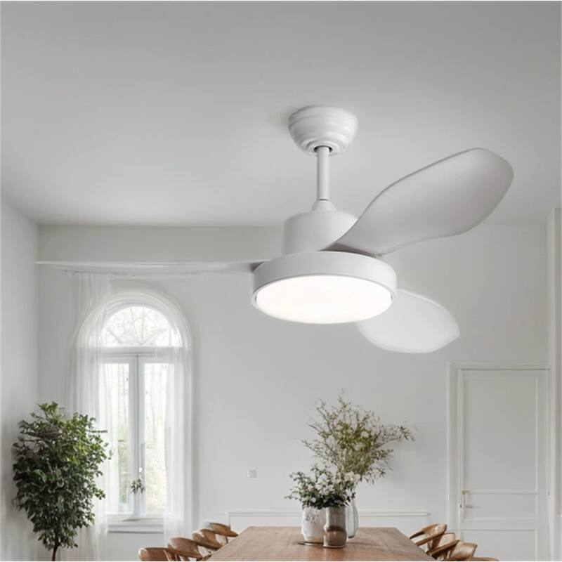 47" 6 Speeds LED Ceiling Fan w/ Remote Control and Reversible DC Motor