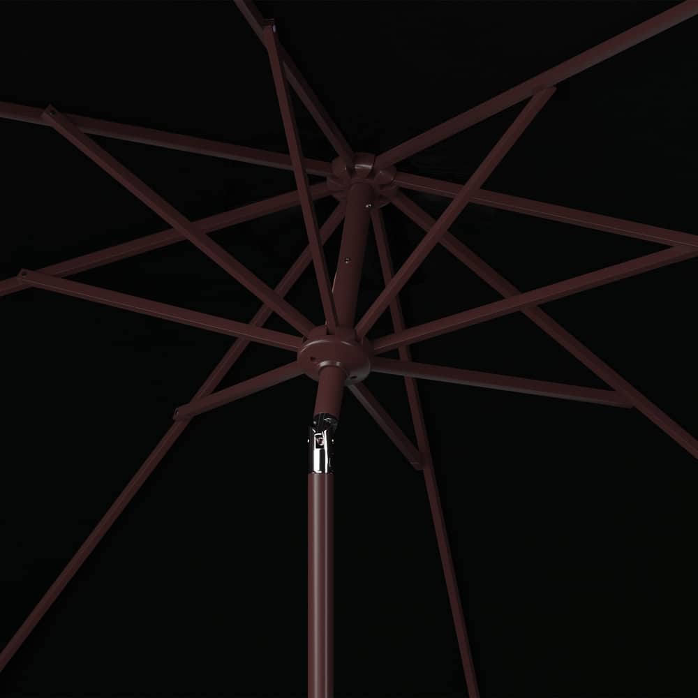 SAFAVIEH Outdoor Beguna 11Ft Auto Tilt Market Umbrella