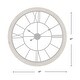 preview thumbnail 12 of 15, FirsTime & Co. Timeworn Farmhouse Cottage Wall Clock, Metal, 27 x 2 x 27 in, American Designed