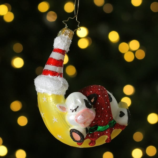 Shop Christopher Radko Goodnight Moon Glass Christmas Ornament