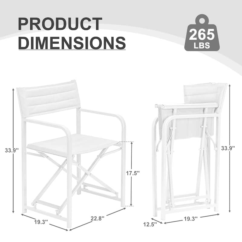 Aoodor Outdoor 4 PCS Folding Chair, Portable Lawn Chairs