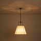 preview thumbnail 64 of 91, Mid Century 4-Light Conical Fabric Shade Lantern Pendant Ambient Light