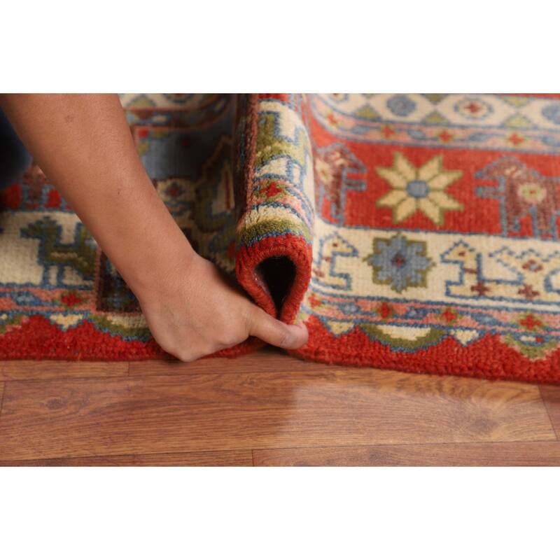 Tribal Geometric Ziegler Area Rug Hand-Knotted Oriental Wool Carpet - 7'10"x 9'8"