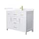 Option White / White Quartz Top / Brushed Gold Hardware