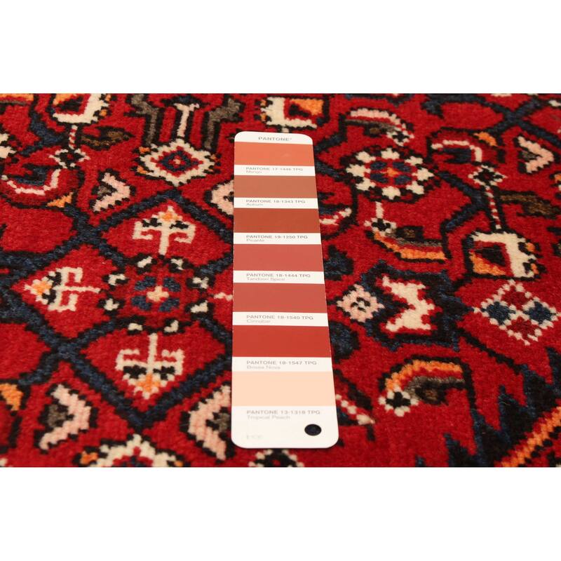 ECARPETGALLERY Hand-knotted Andelz Red Wool Rug - 3'8 x 7'7