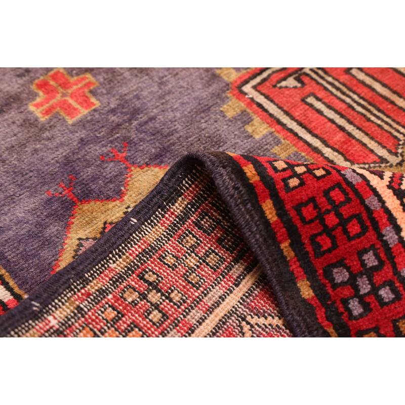 ECARPETGALLERY Hand-knotted Konya Anatolian Navy Wool Rug - 3'7 x 10'4