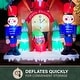 preview thumbnail 10 of 13, Fraser Hill Farm 6-Ft. Tall Prelit Santa Nutcracker Cuckoo Clock Inflatable with Music