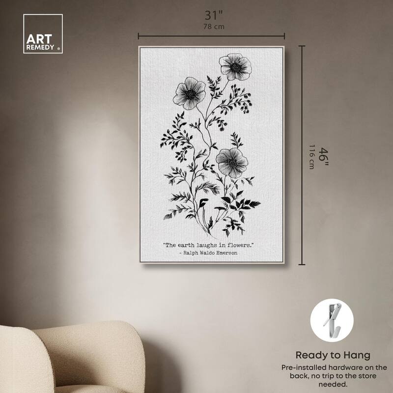 Earth Laughs in Flowers Canvas by Art Remedy