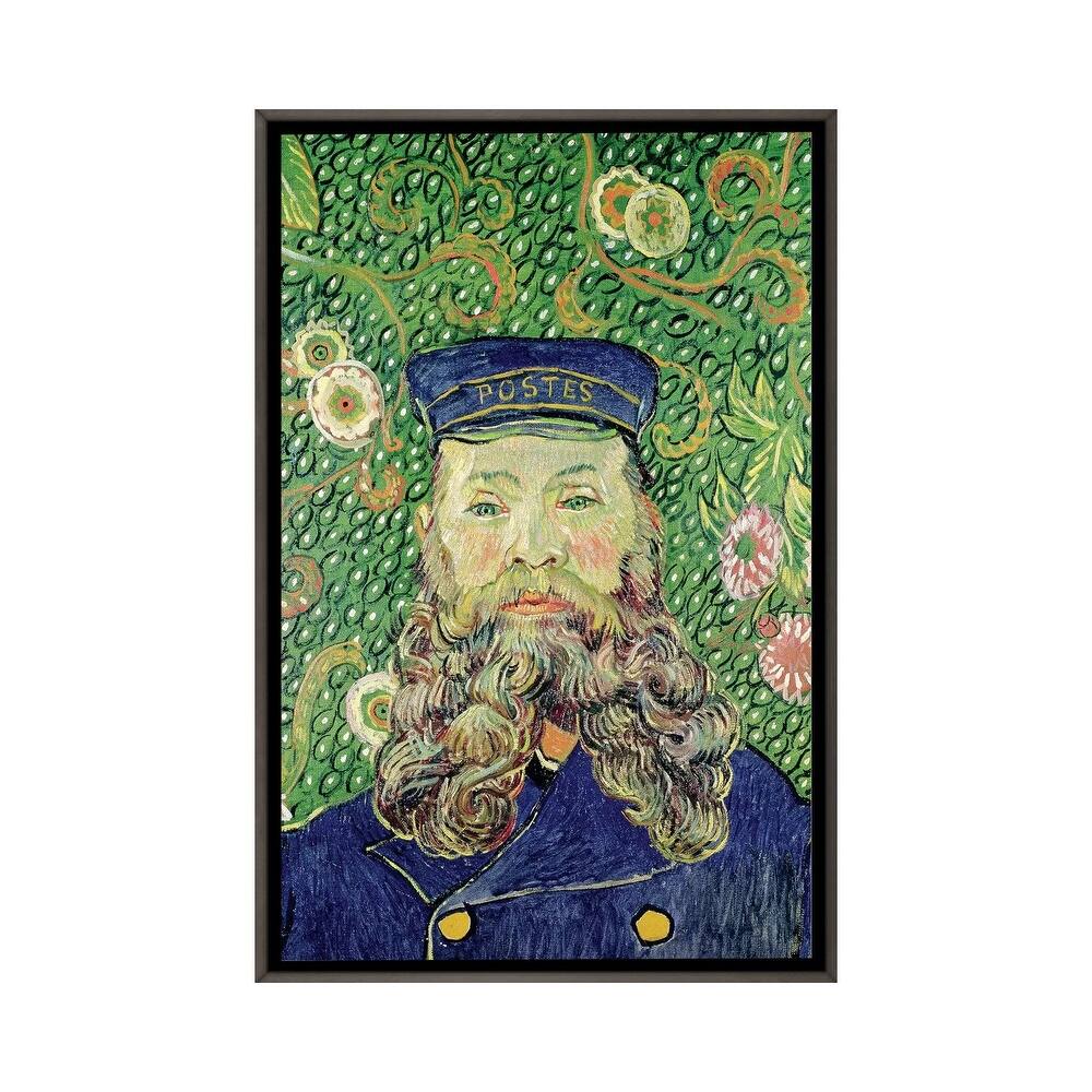 iCanvas "Portrait of the Postman Joseph Roulin, 1889 " by Vincent van Gogh Framed