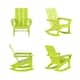 Laguna Modern Weather-Resistant Adirondack Chairs (Set of 4) - Lime