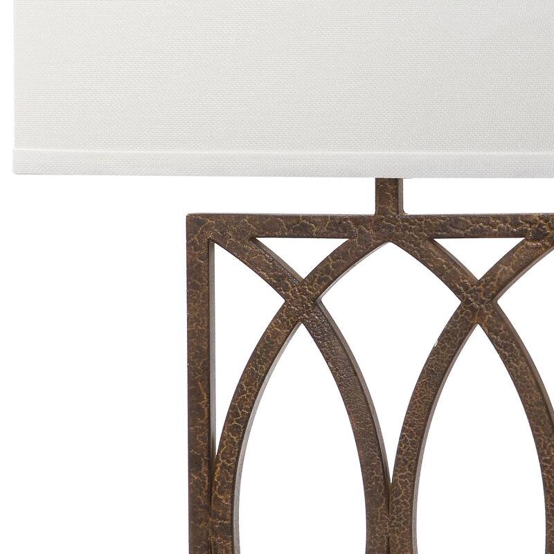 SAFAVIEH Lighting Carissa 30-inch Antiqued Gold Table Lamp (Set of 2) - 16"x11"x29.5" - 16Wx11Dx30H