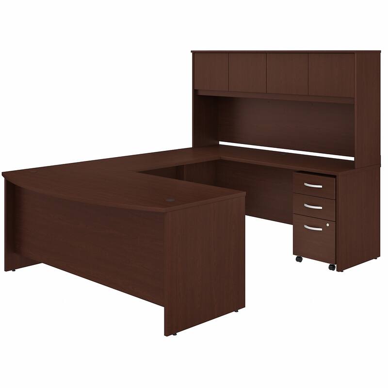 Studio C 72W U Desk with Hutch and Drawers by Bush Business Furniture