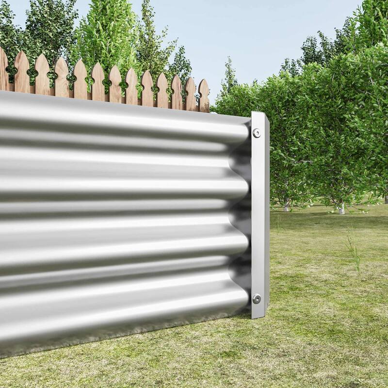Metal Raised Garden Bed Planter Box for Outdoor Gardening