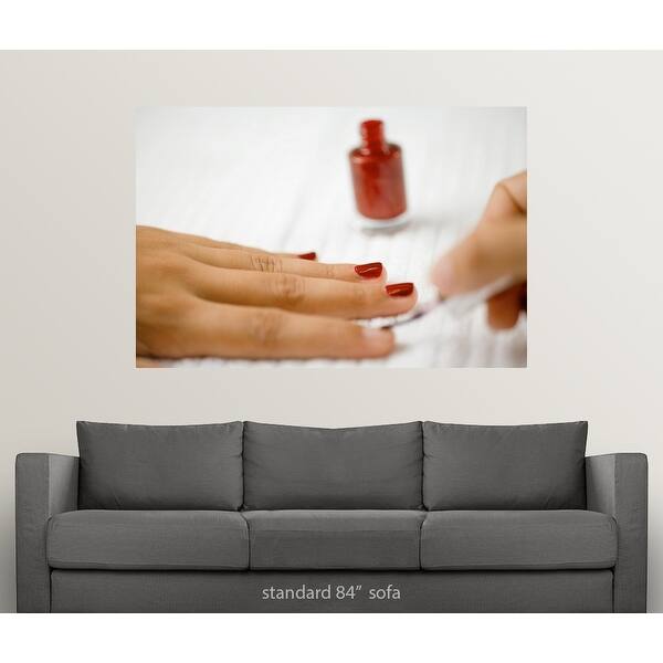 Shop Painting Fingernails With Nail Polish Poster Print Free