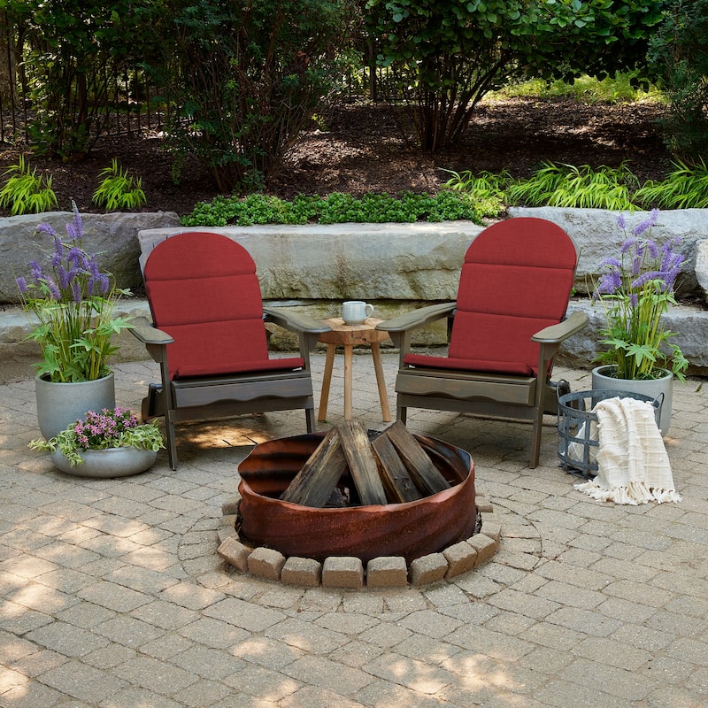 ARDEN Outdoor Foam Adirondack Cushion, Set of 2