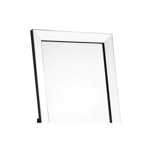 Vanida Full Length Floor Standing Mirror Foldable Mirrored Frame Overstock 26450635