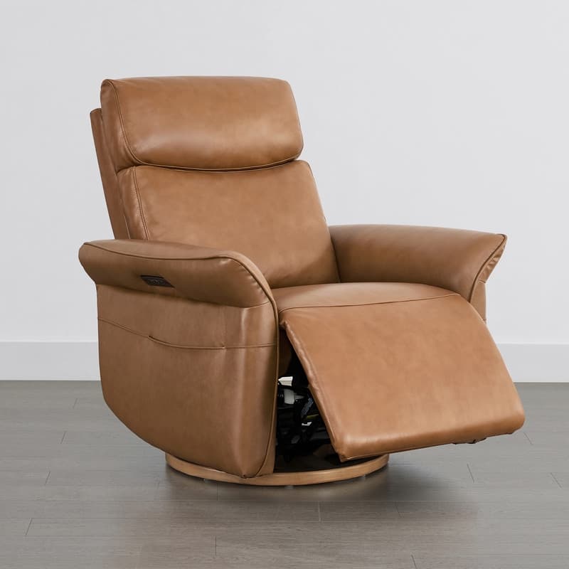 Spruce & Spring Power Swivel Recliner Chair Triple-Motor Nursery Glider