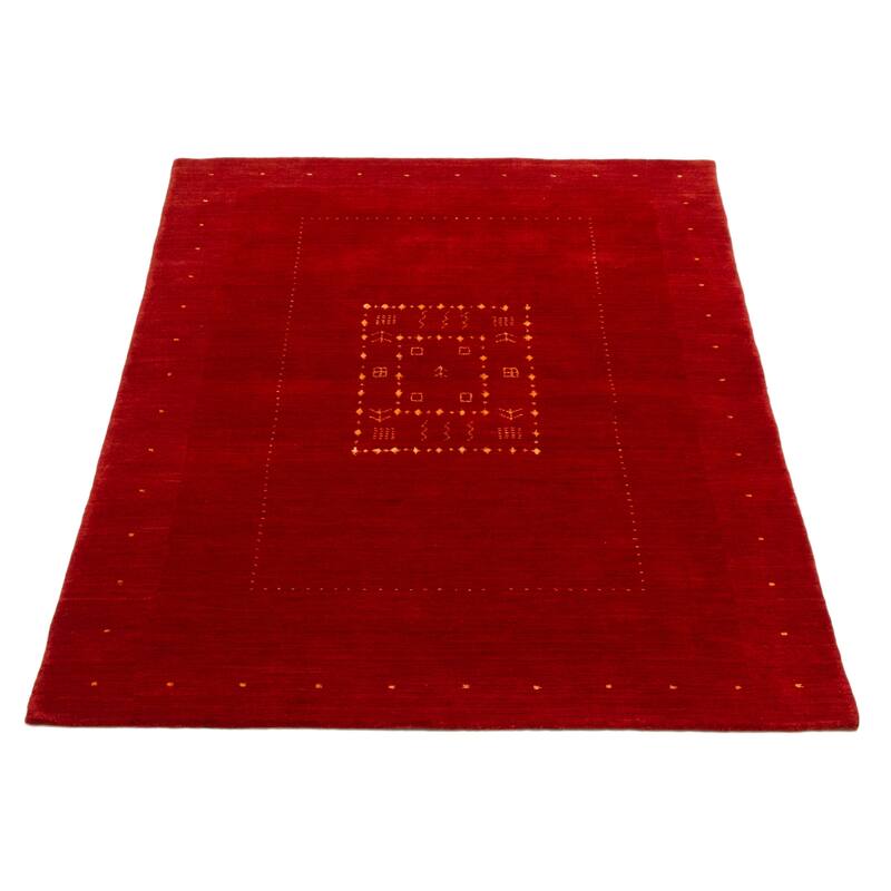 Kashkuli Gabbeh Red Rug 4'7" x 6'5" - 4'7 x 6'5