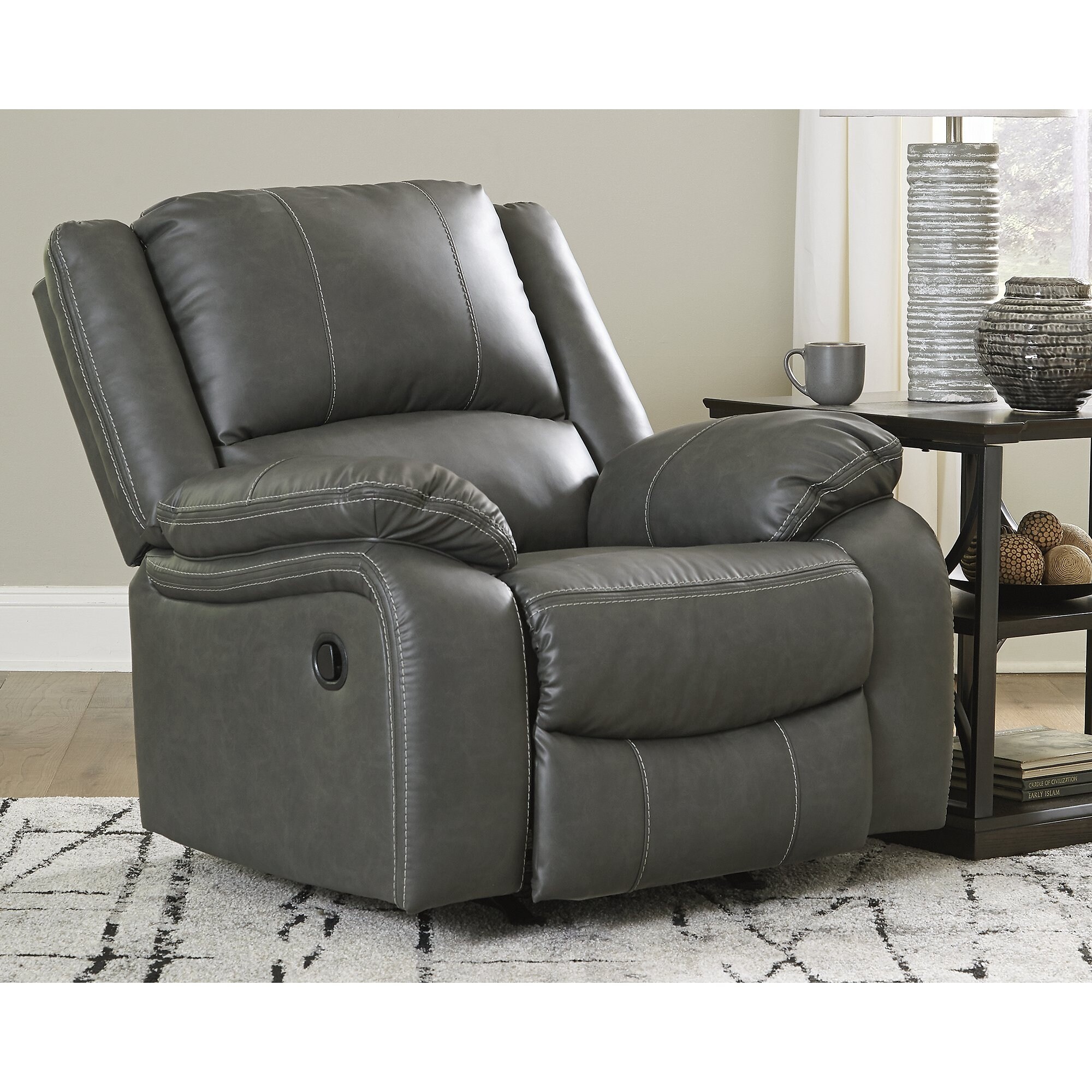 Contemporary sales rocker recliner